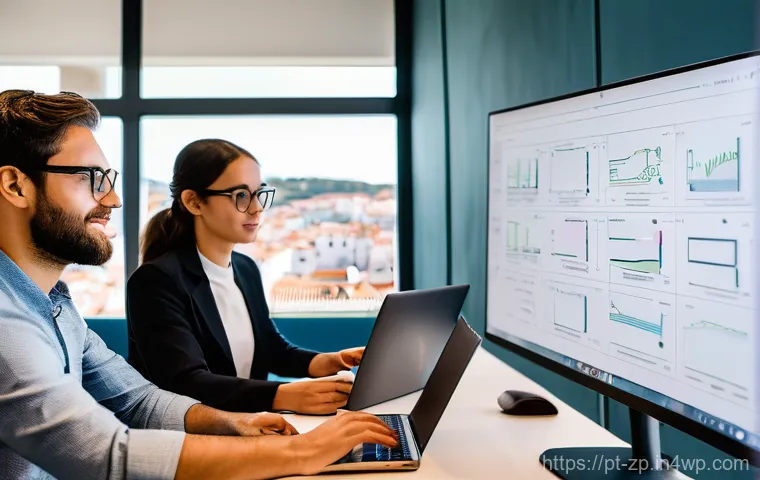 미래의 직업 트렌드 이해하기 - **Digitalization and Human Talent in Portugal:**
"A diverse team of young professionals, includi...